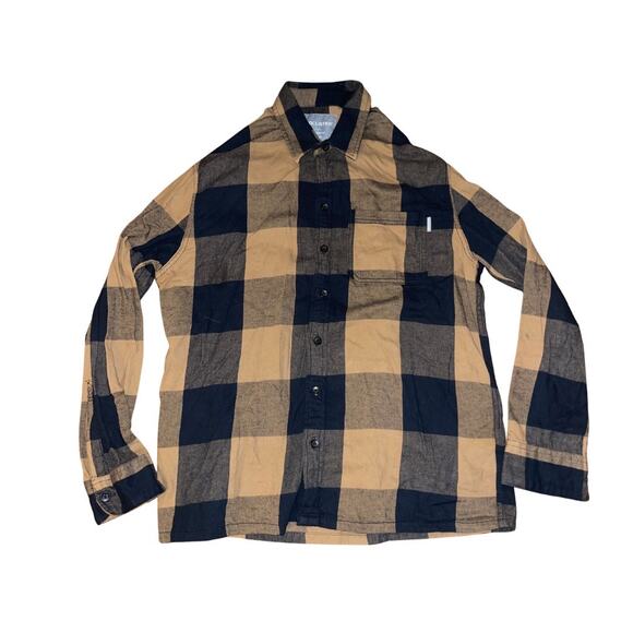 Hollister Relaxed Fit Flannel Plaid Long Sleeve Size Large Lumber Cowboy Y2K - Picture 1 of 4